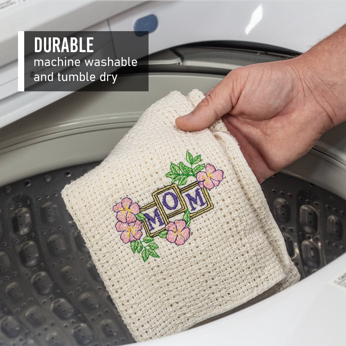 100% Cotton Novelty Embroidered Kitchen Towels  24" x 15"