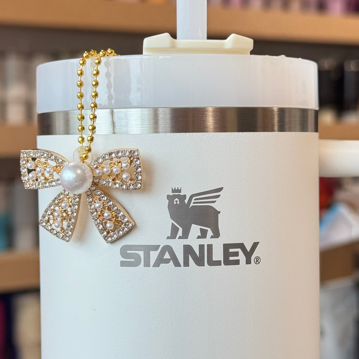 Blingy Bow Charm - Tumbler Handle Charm