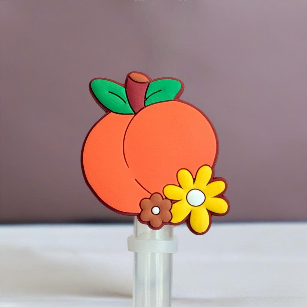 Sweet Peach Straw Topper