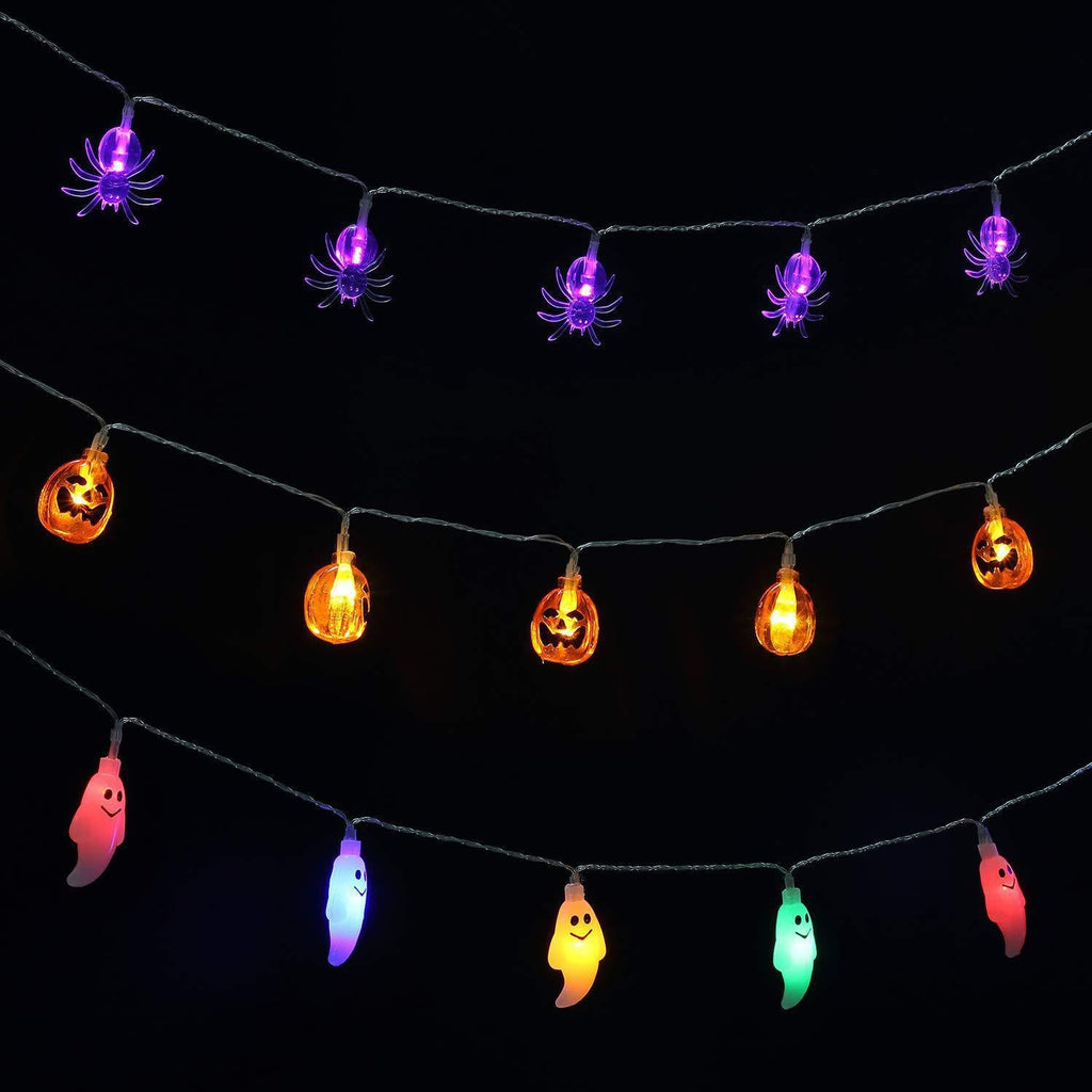 Halloween Decoration Lights Bat String Lights For Garden Gate Yard Halloween Christmas Decoration