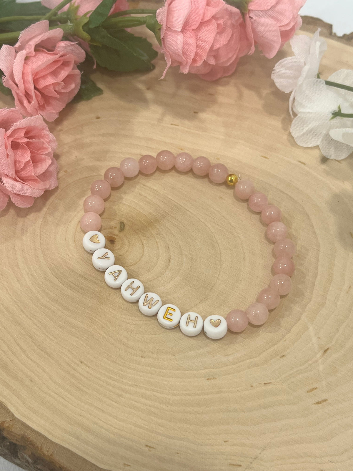 Yahweh stone Marble bead Bracelet- Beautiful Faith Inspired Jewelry