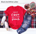 True Love Has Four Paws Letter Streetwear Short Sleeve