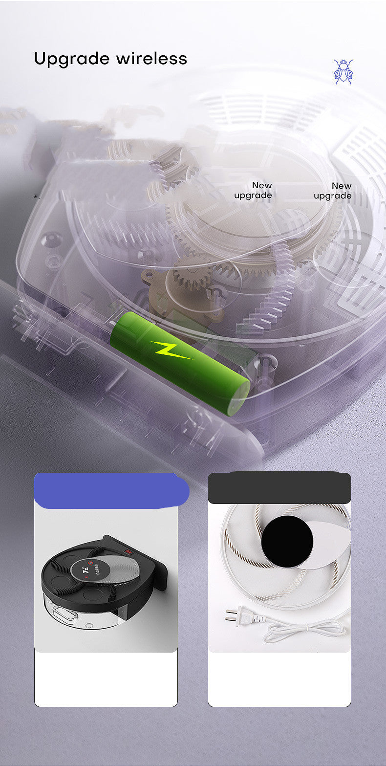 Wireless Fly-killing Lamp Restaurant Indoor Wall-mounted Trapping Fly Trap Artifact