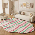 Bedside Rug Mat Home Use Cream Style Floor Mat