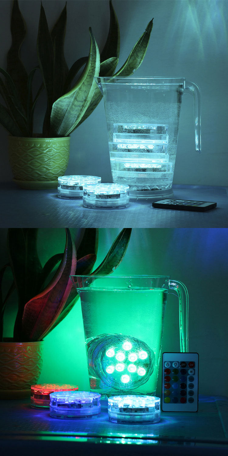 LED Remote Control Diving Light Waterproof Candle Light
