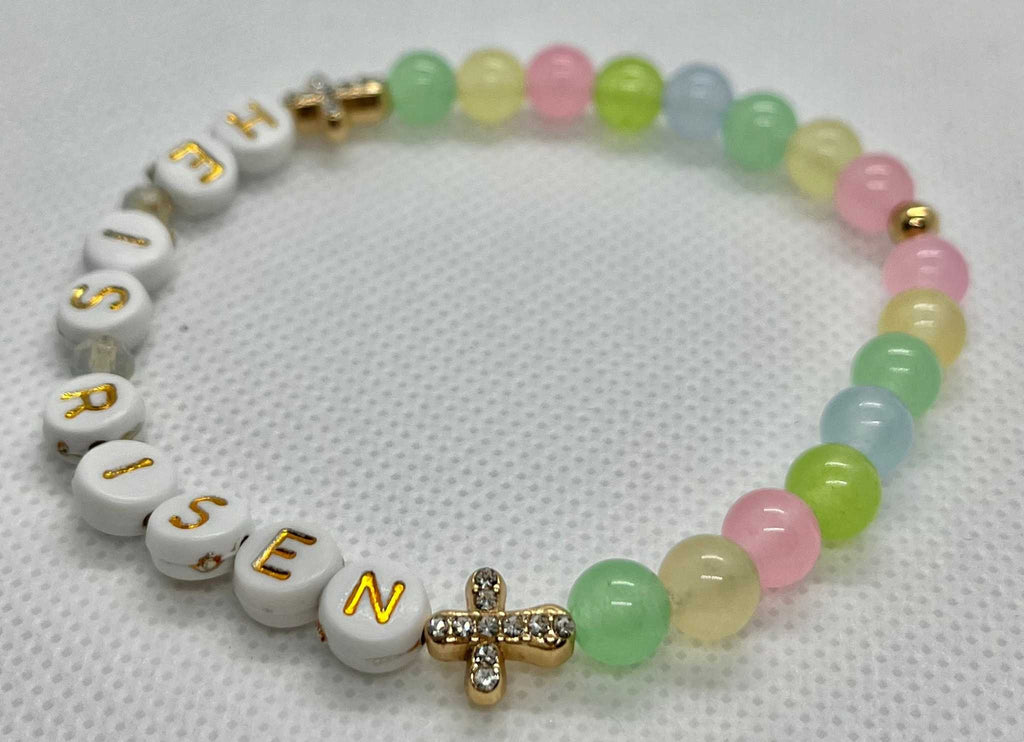 He Is Risen Bead Bracelet – Handmade Christian Jewelry