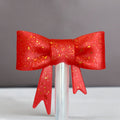 Scarlett Tinsel 3D Bow Straw Topper