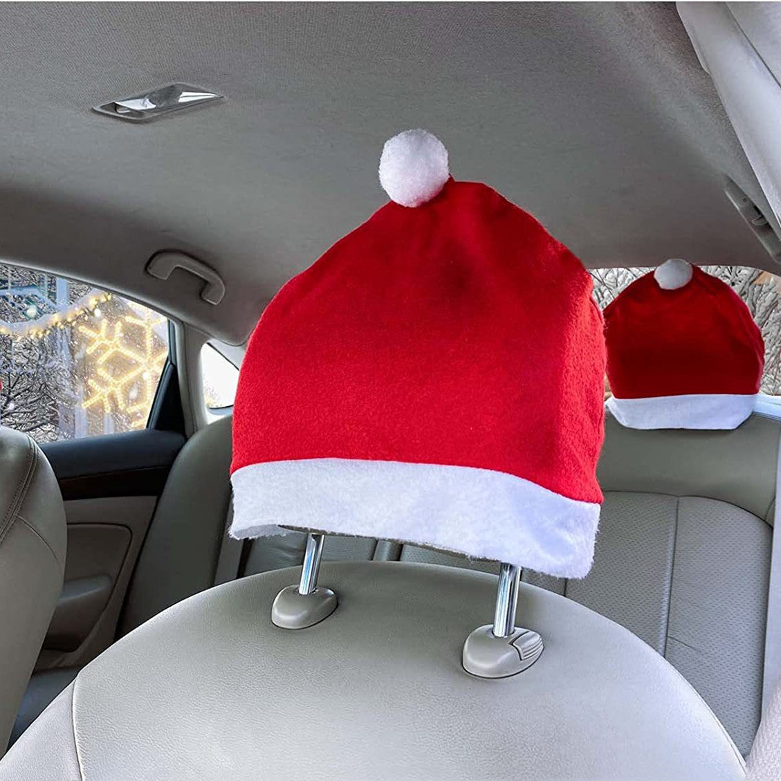 Christmas Car Chair Covers Christmas Day Decorations