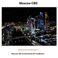 City Night Scene Colorful Diy Scraping Living Room Decorative Painting