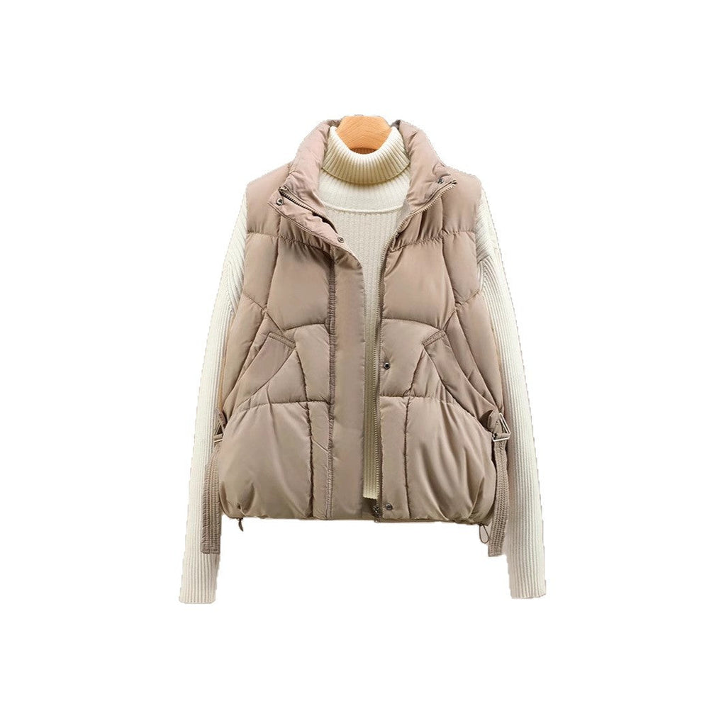 Women's Autumn Loose Outerwear Stand Collar Cotton Vest