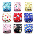 6pcs/Pack Baby Cloth Diapers Microfleece Linning Pocket Diaper Washable Reusable High Quality Nappy