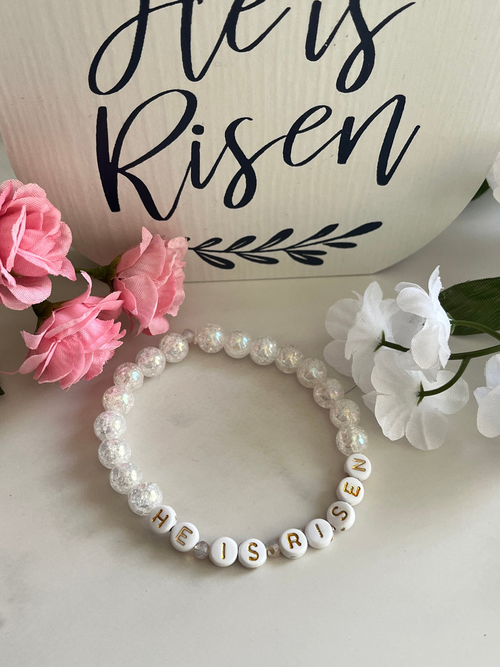 He Is Risen Bead Bracelet – Handmade Christian Jewelry