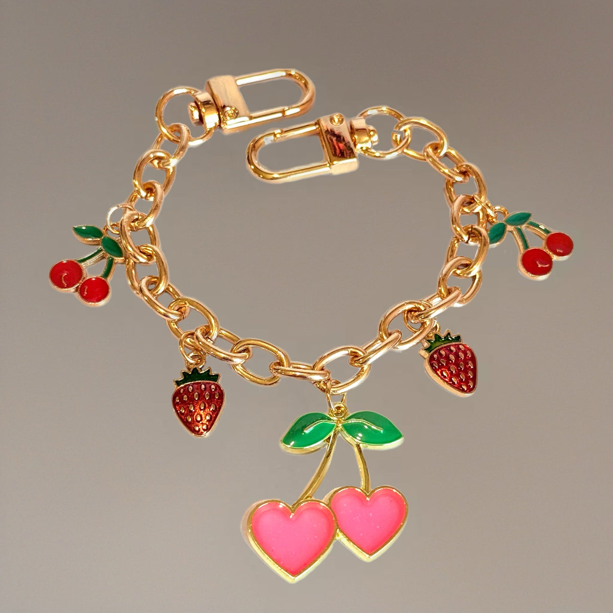 Cherry Love Deluxe Tumbler Charm Necklace
