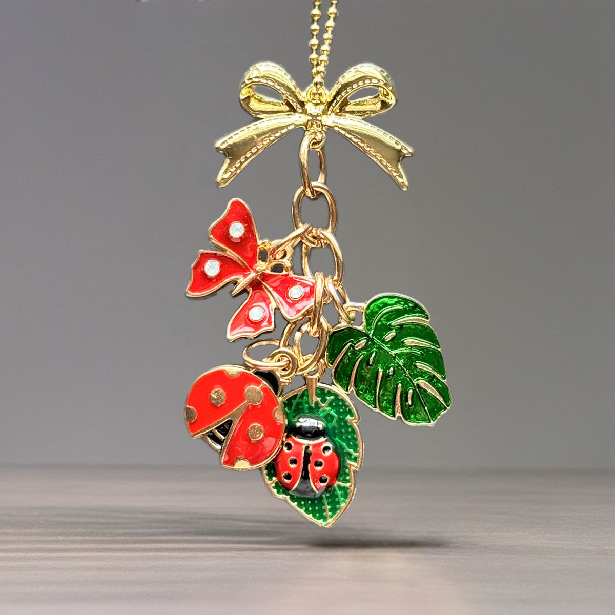 Butterfly & Ladybugs Charm - Tumbler Handle Charm