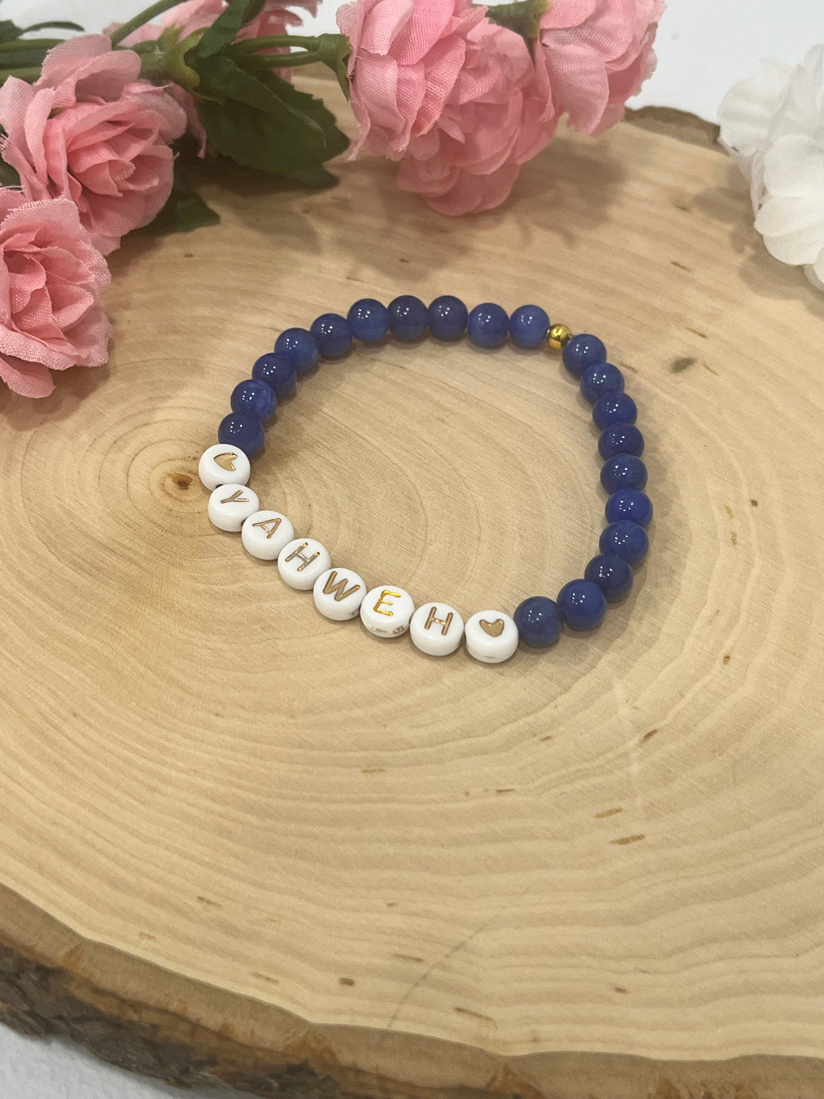 Yahweh stone Marble bead Bracelet- Beautiful Faith Inspired Jewelry