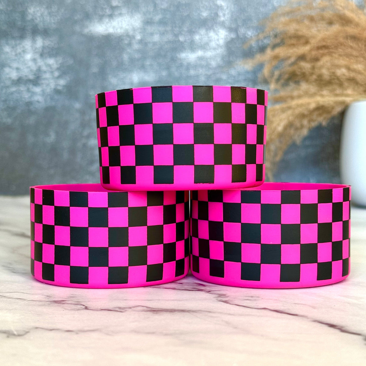 Ravishing Pink Checkers  Boot