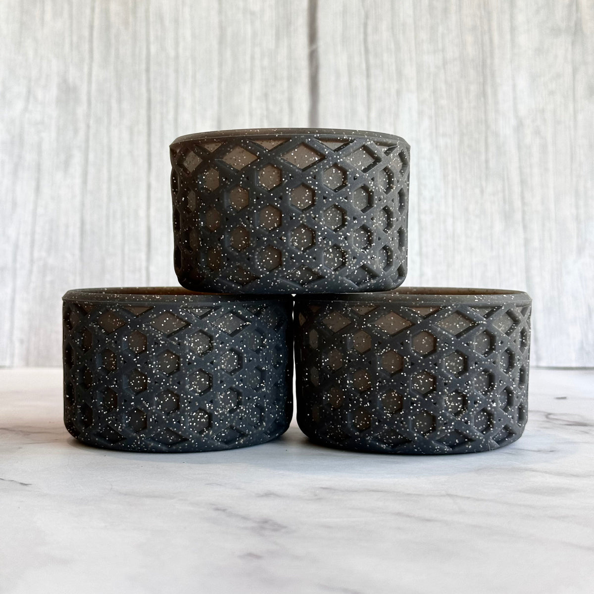 BLACK GLITTER Waffle Boots™