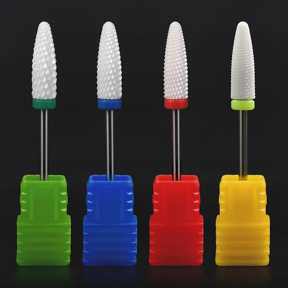Ceramic Nozzle Nail Art Drill Bits Miller Manicure Cutter for Nail Drill Manicure Machine Accessory Acrylic Remove Gel Tips
