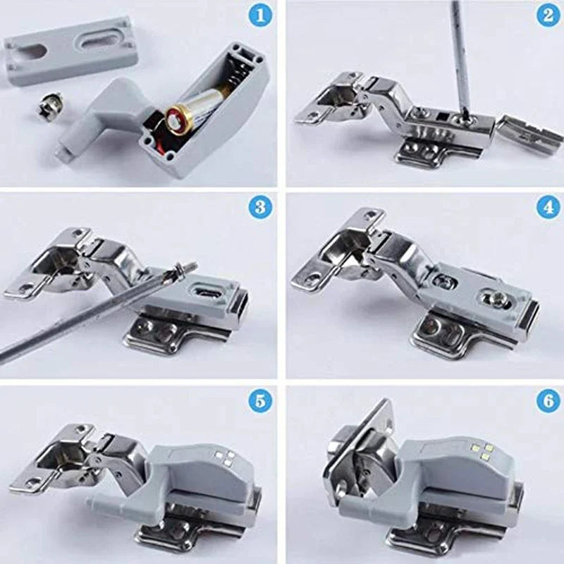 LED Inner Hinge Lamp Under Cabinet Lights Universal Wardrobe Cupboard Sensor Light for Bedroom Kitchen Closet Night Lamp 1-10pcs