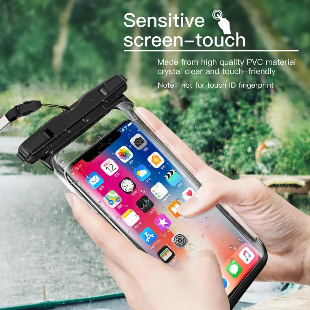  IPX8 Waterproof Phone Pouch Universal Cell Phone Dry Bag For iPhone Samsung Huawei Xiaomi Swimming Underwater Cover