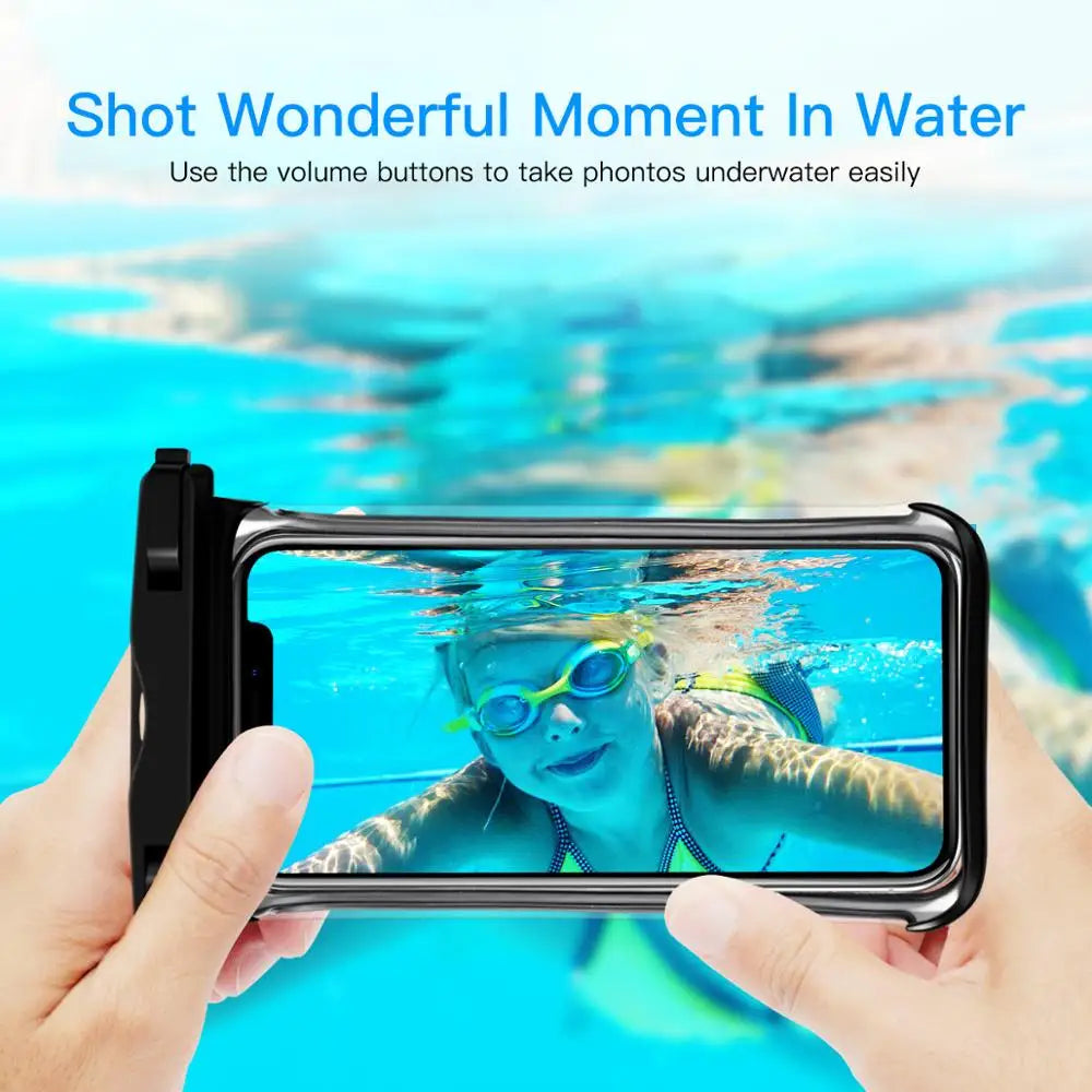  IPX8 Waterproof Phone Pouch Universal Cell Phone Dry Bag For iPhone Samsung Huawei Xiaomi Swimming Underwater Cover
