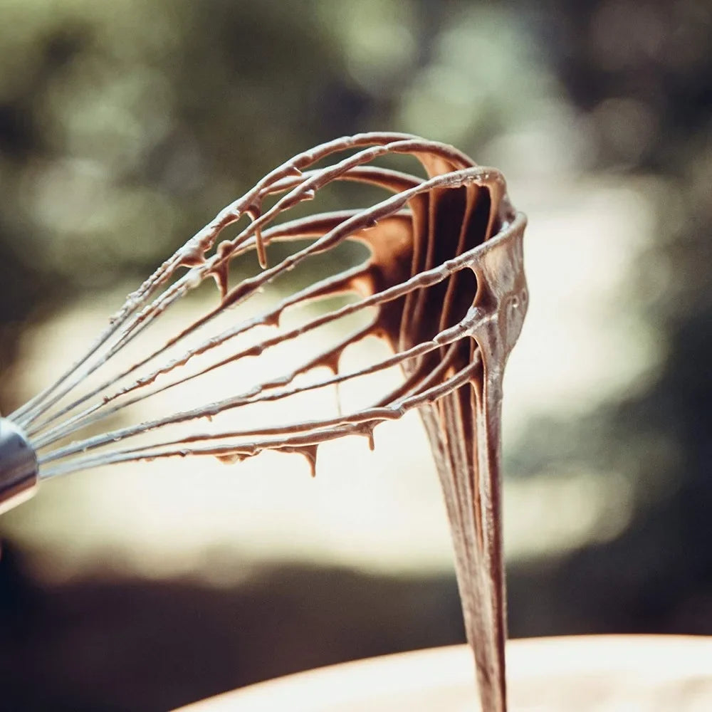 LMETJMA 8" 10" 12" Egg Whisk Stainless Steel Egg Whisk Kitchen Wire Balloon Whisk Milk Egg Beater Egg Mixing Mixer Tools KC0231