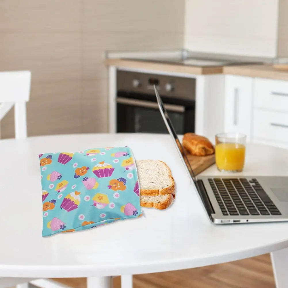 3pcs/set Reusable Food Storage Bags Leakproof Freezer Bag Reusable Sandwich Bags Snack Bag Lunch Bread Bag For Food Container