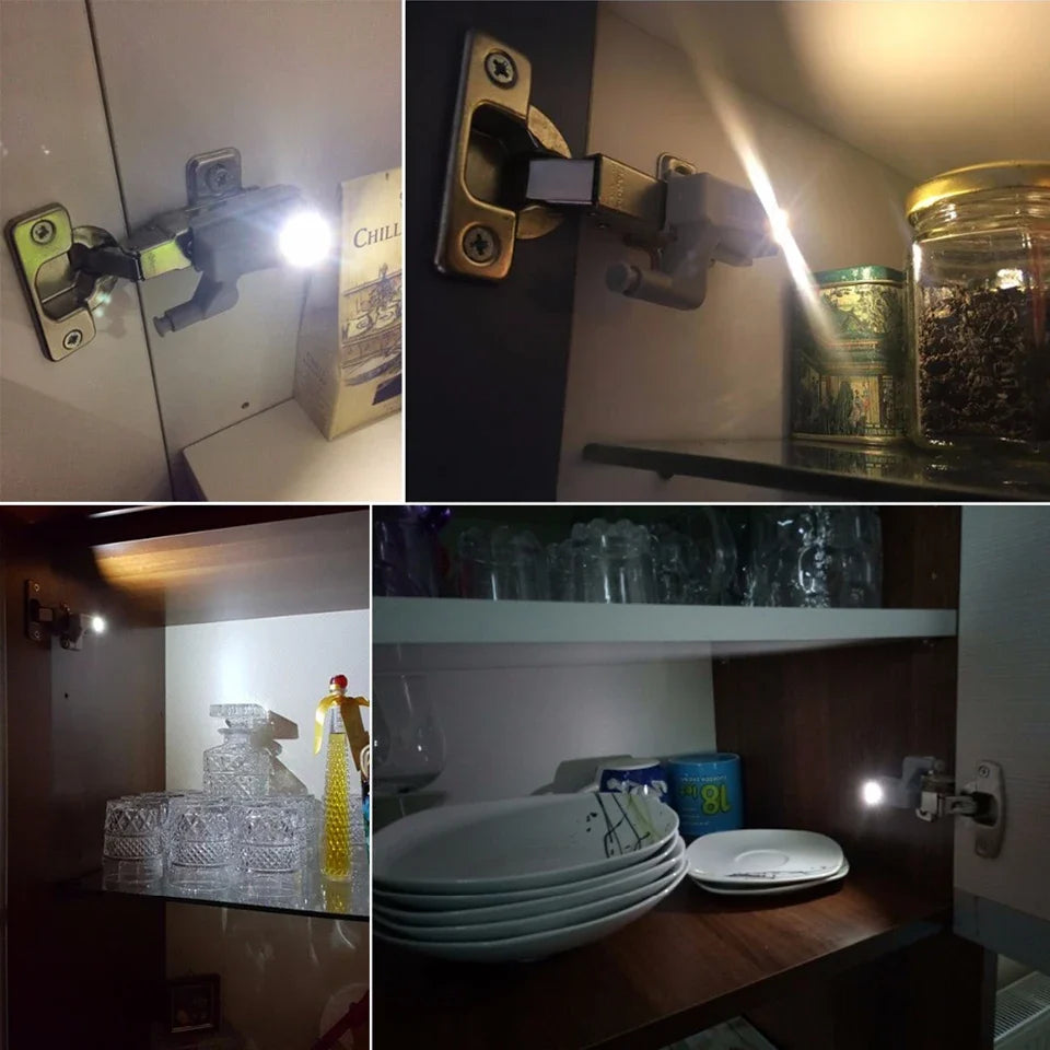 LED Inner Hinge Lamp Under Cabinet Lights Universal Wardrobe Cupboard Sensor Light for Bedroom Kitchen Closet Night Lamp 1-10pcs
