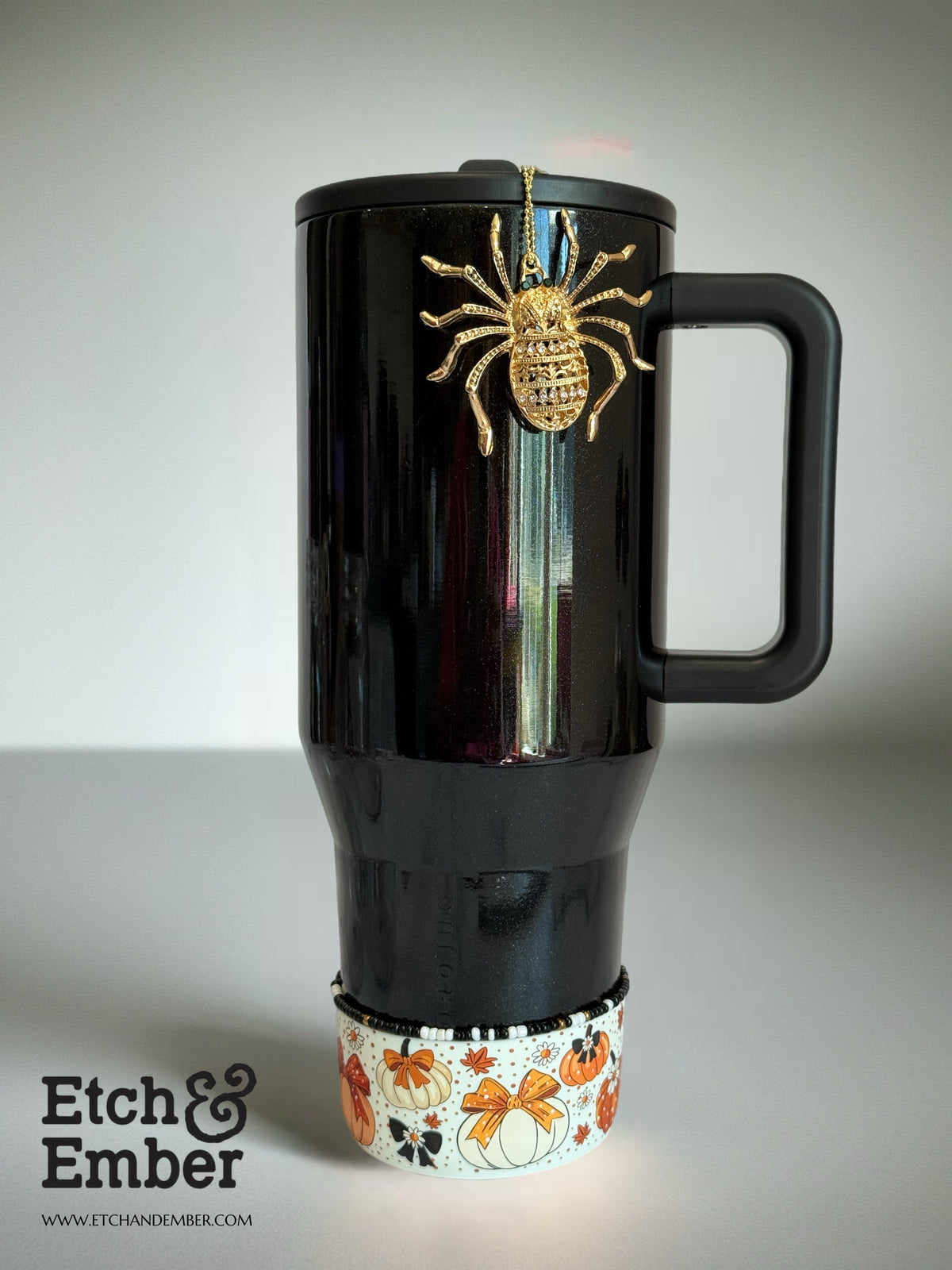 Blingy Spider Charm - Tumbler Handle Charm