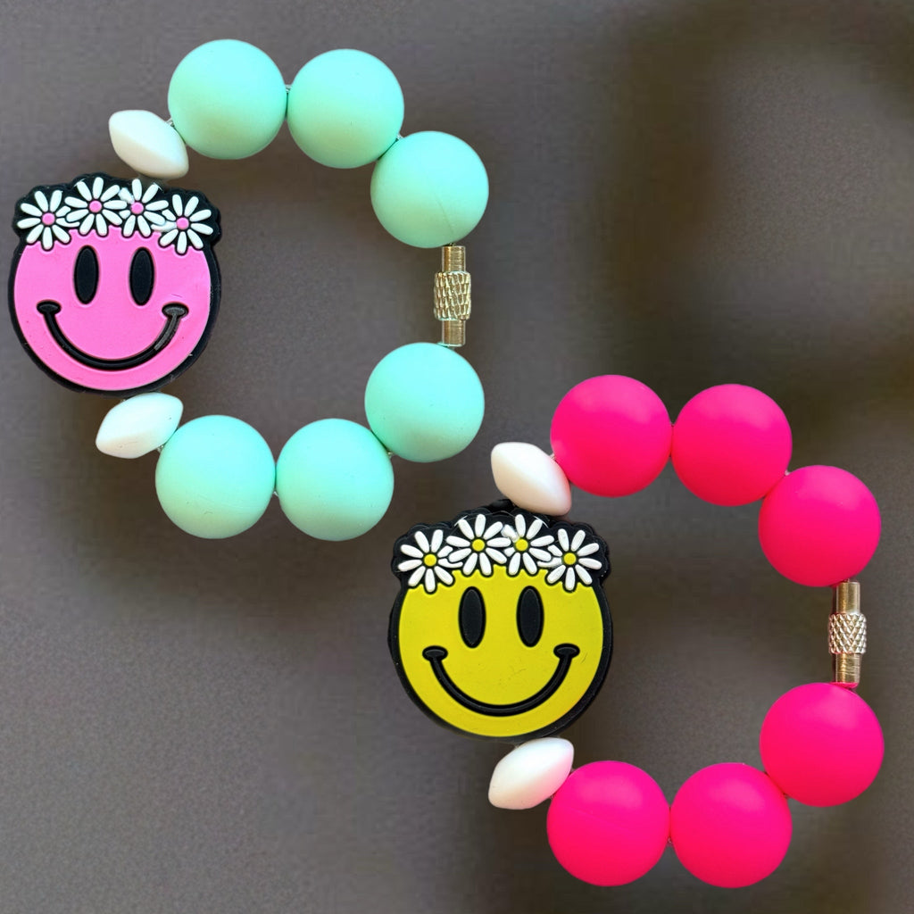 Smiley Handle Bracelet - Tumbler Handle Charm