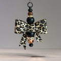 Leopard Luxe 3D Bow Charm - Tumbler Handle Charm