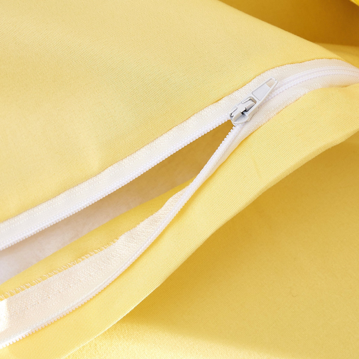 DaDa Bedding Sunshine Yellow Hummingbirds Floral Fitted Bed Sheet w/ Pillow Cases (JHW-925)
