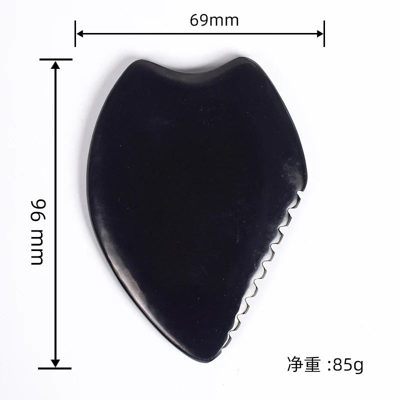 Natural Bian Stone Facial Gua Sha Scraper Tool For Neck Face Beauty SPA Massage Guasha Skin Care Fades Wrinkles Spots