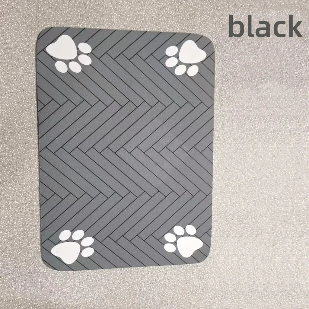 S（Little Kitten）、M、L Absorbent Pet Feeding Mat, Waterproof Placemat for Dog & Cat Food & Water Bowls, Quick-Dry Rubber Backing