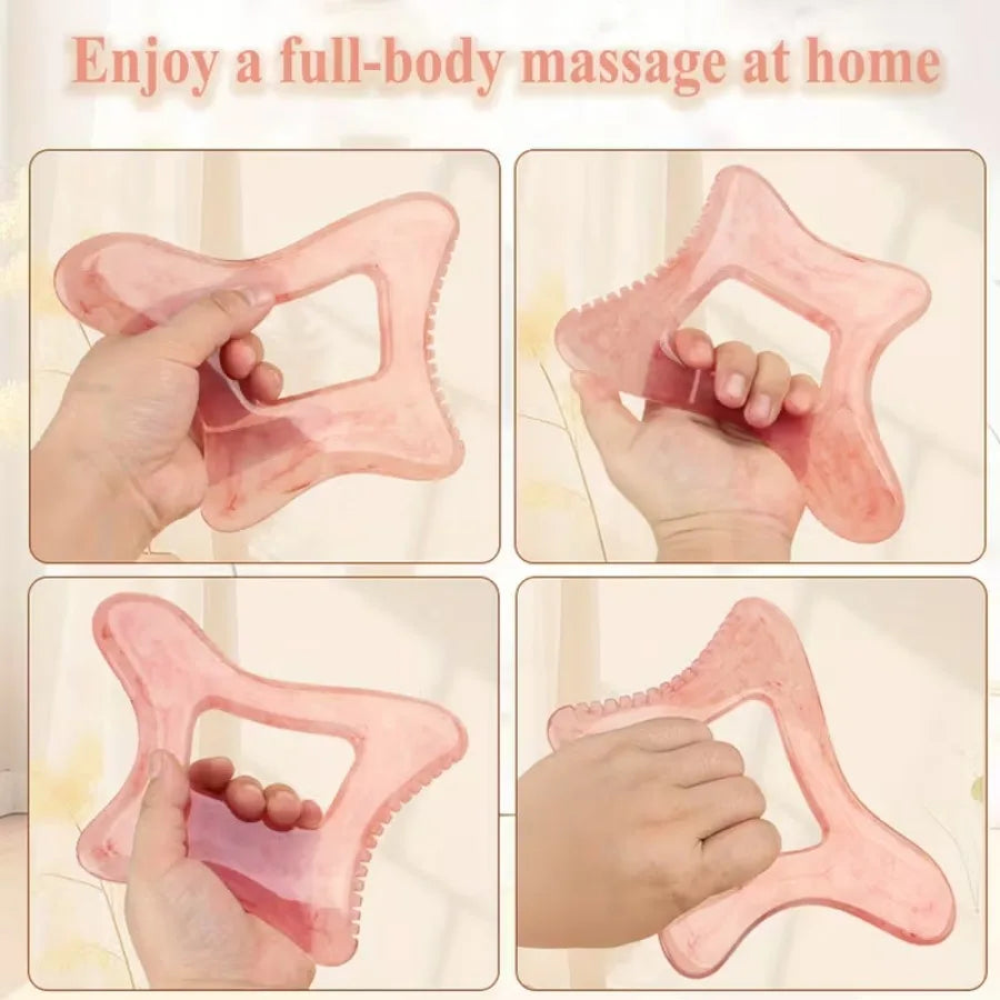 Large Resin Gua Sha Tool, Body Lymphatic Massage for Muscle Recovery & Circulation, Cellulite Massager for Legs Back
