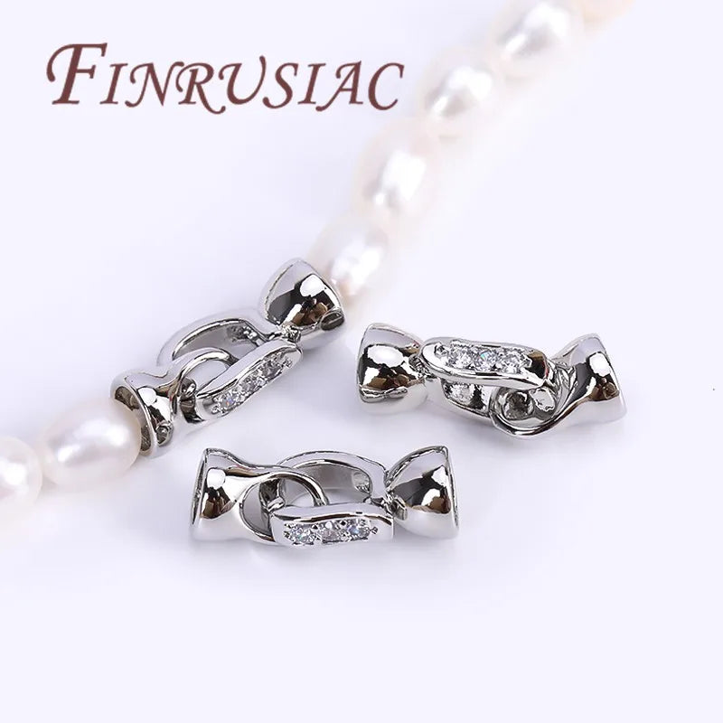 Fasteners For Bracelets Accessories 18K Real Gold Plated Connectors For Jewelry DIY Jewelry Making Supplies,Clasp For Jewelry