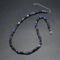 New Bohemian Men's Beaded Necklace Tiger Stone Natural Stone Fashion Trend Design Minimalist Necklace Commemorative Gift