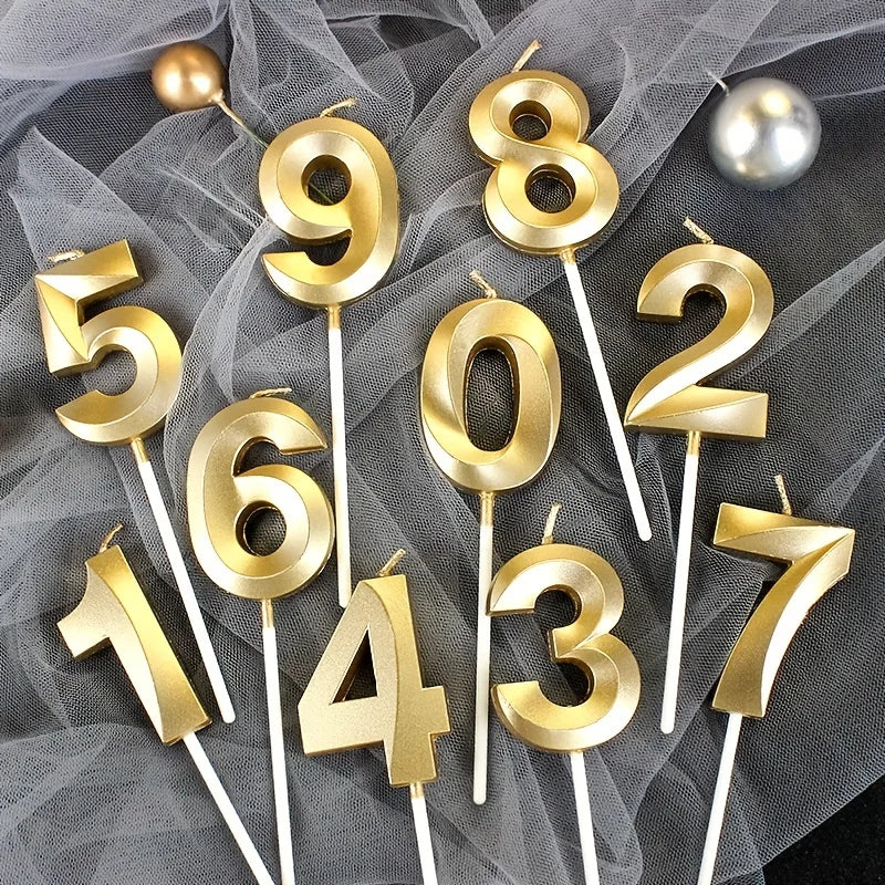 Digital Birthday Candles Opera House Digital Candles Birthday Cake Decoration Party Gold Silver Creative Candles