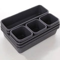 Premium 8Pcs Adjustable Drawer Organizer Box Set  Ideal for Storing Makeup, Sundries, Kitchenware, Bathroom Essentials & Jewelry