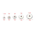 50pcs Spacer Beads For Jewelry Making Supplies Flat Round Loose Beads Stainless Steel Beads DIY Bracelet Jewelry  Accessories