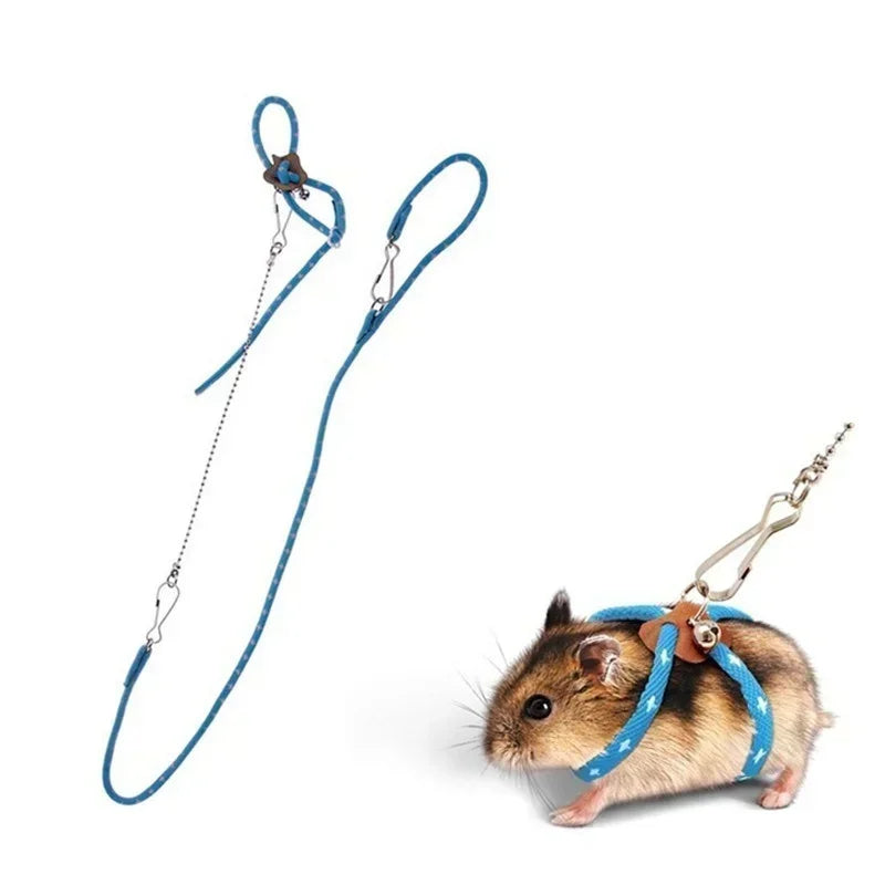 New Small Pet Adjustable Soft Strap Leash Bird Parrot Mouse Hamster Ferret Rat Pet Pig Leash Leash