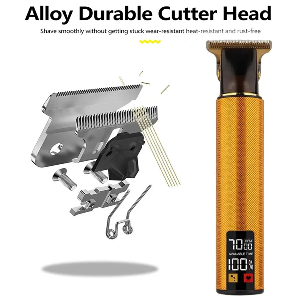 2026 Hot T9 Electric Haircutting Machine Cordless Hair Cutting Shears Professional Men's Shaving Tools Men's Haircutting Shears