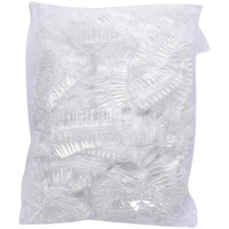 100Pcs Disposable Waterproof Ear Cover Transparent Bath Shower Hair Salon Earmuffs Coloring Protector Caps