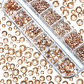 1440pcs Glitter Crystal AB/Clear Rhinestones SS3-SS20 Non Hotfix FlatBack Strass Sewing/Fabric/ Nail Art Rhinestones Decorations