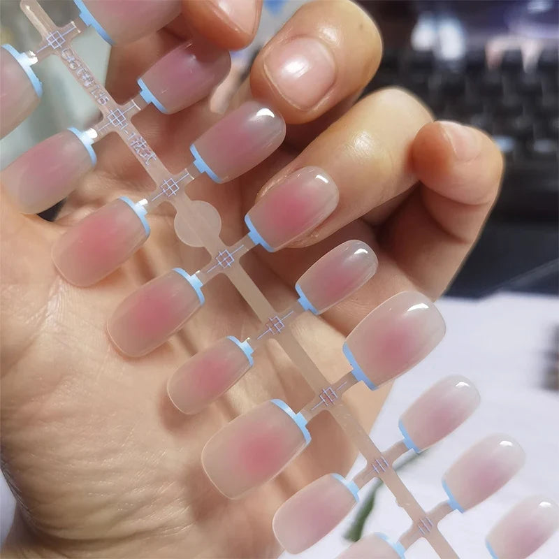 30Pcs Nude Color Fake Nail Fashion Press On Quick Extension Matte Wearable False Nails Natural Multi-Style Full Cover Nail Tips