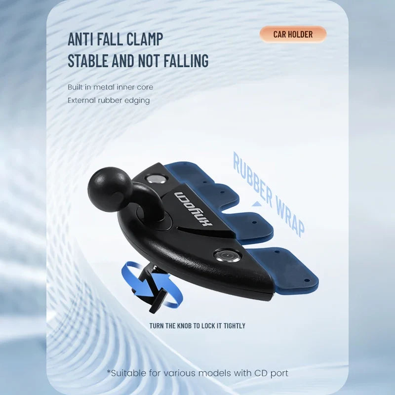 CD Slot Car Tablet Stand Holder Tablet and Phone Navigation Multi-functional Creative Snap-on Car Phone Holder Tray for Ipad Pro