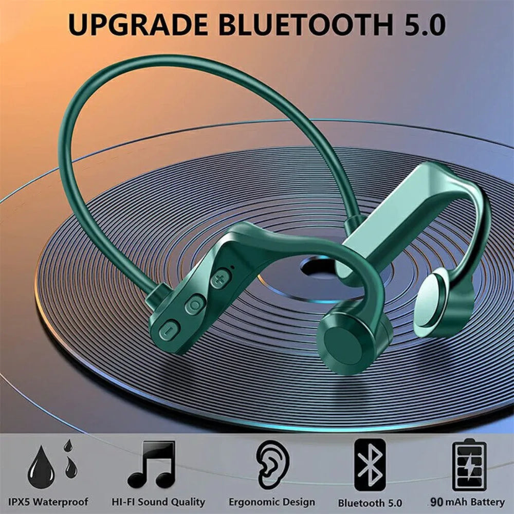 K69 Wireless Earphones Headset HiFi Earbuds Bone Conduction Bluetooth Headphones Waterproof Bluetooth 5.0 Sport Earphones