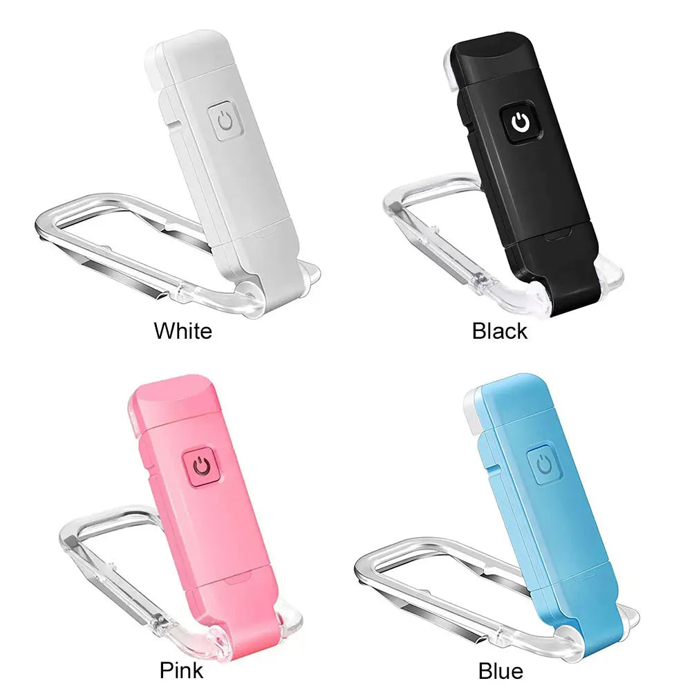 LED USB Rechargeable Book Light Reading Light Eye Protection Night Light Portable Clip Desk Light Bookmark Read Light Night Lamp