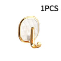 1/2/4/5/10pcs Strong Adhesive Wall Hooks Mounted Door Key Cloth Coat Bathroom Robe Hanger Kitchen Hardware Rack Shelf Bag Hook