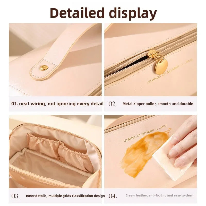 Makeup Organizer Female Toiletry Kit Bag Make Up Case Storage Bags Pouch Luxury Lady Box Portable Zip Cosmetic Bag for Travel